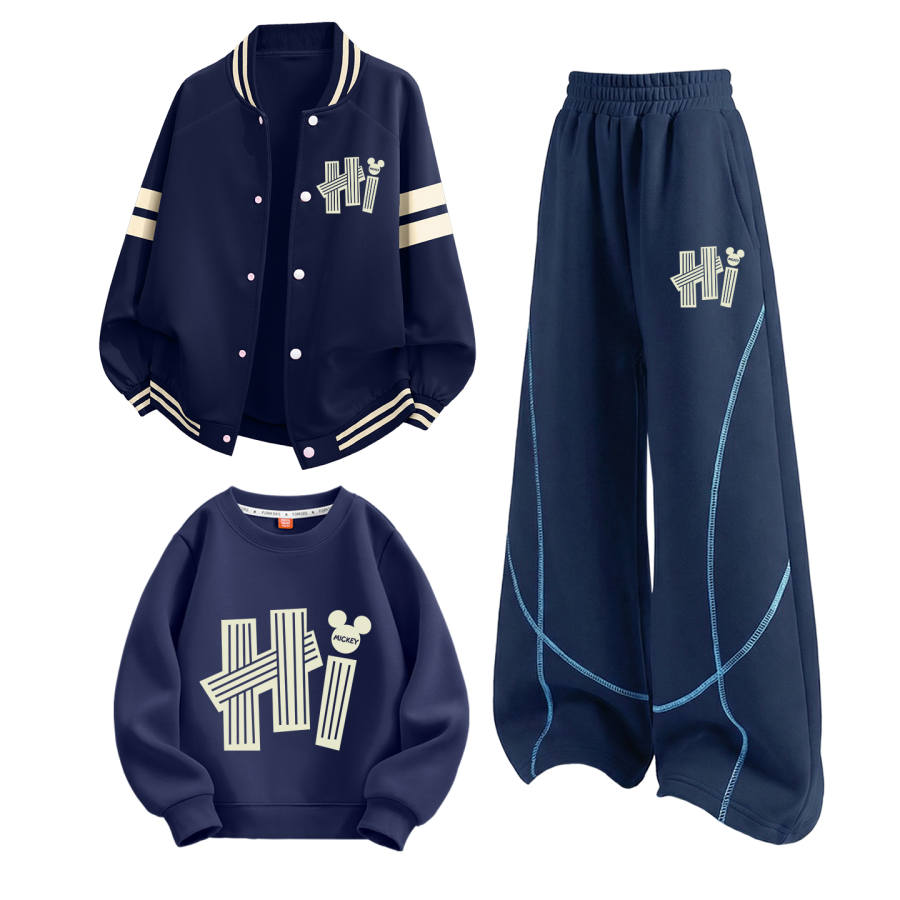 Disney Kids Casual Sportswear Crew Neck Moderate