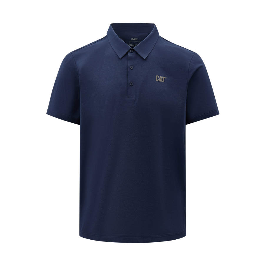 CAT Polo Shirts Men's Polo Collar Thin Straight Fit