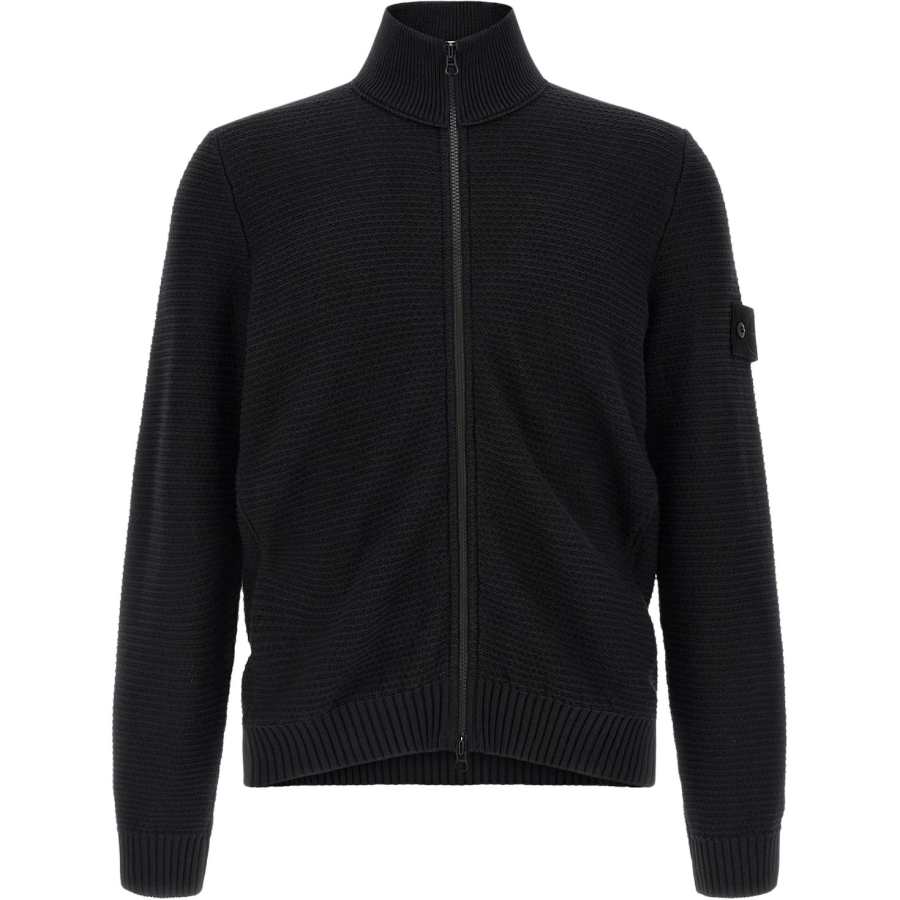 Stone Island high-neck zip-up cardigan