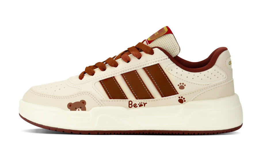 Adidas Adidas LITE BALLER Low top Skateboard Shoes Unisex Beige Brown