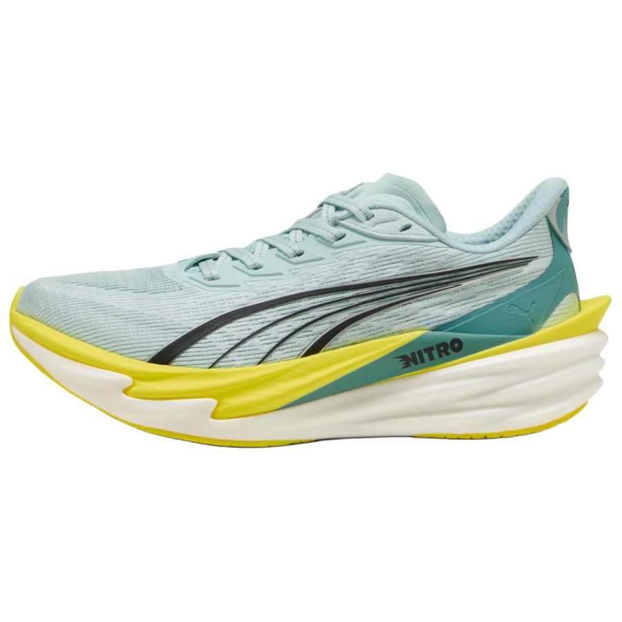 PUMA Deviate Nitro 4 Mesh Breathable Lightweight Running Shoes Women's Mint Green
