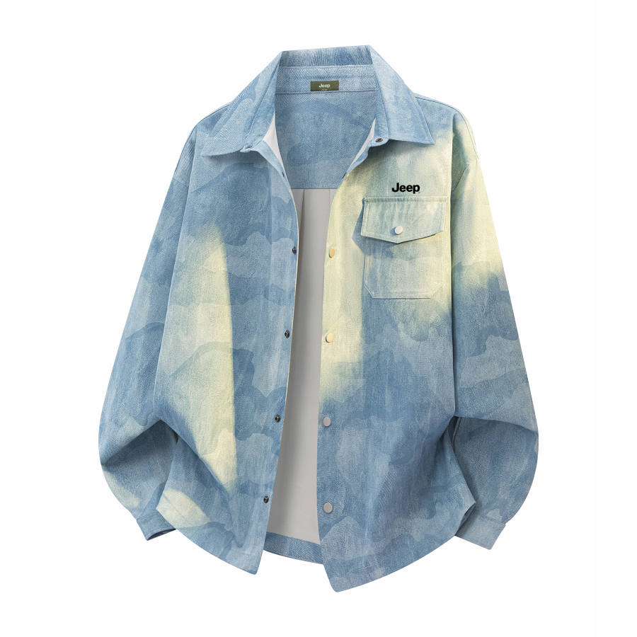 Jeep Shirts Unisex Lapel Moderate Shirt