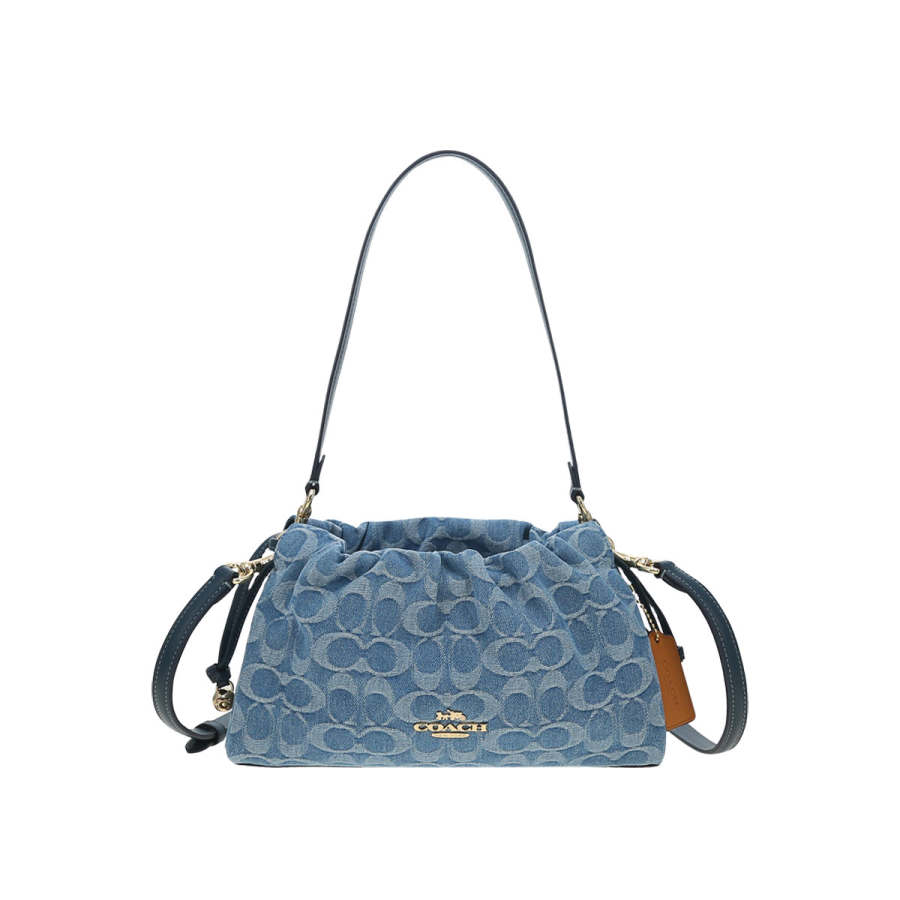 COACH Faye Fabric Underarm Crossbody Bag, Shoulder Bag Medium Women's Blue