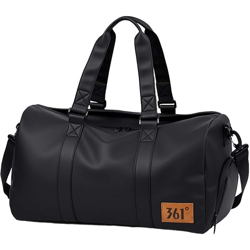 361° Oxford With Leather Film Travel Bag Men's Black