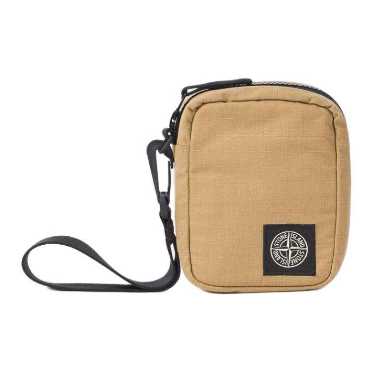 STONE ISLAND STONE ISLAND Cotton Clutch Unisex Yellow Green
