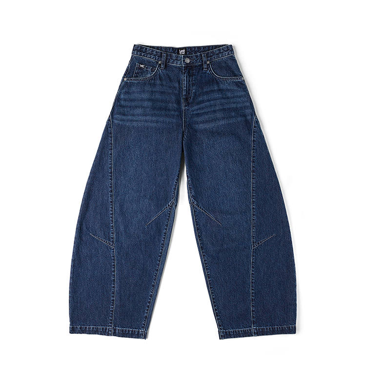 Lee Jeans Women's Dark Blue Moderate Wide Leg Pants