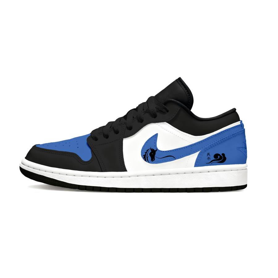 Jordan Jordan Air Jordan 1 Year Of The Horse Limited Edition Leather Slip Resistant Abrasion Resistant Low top