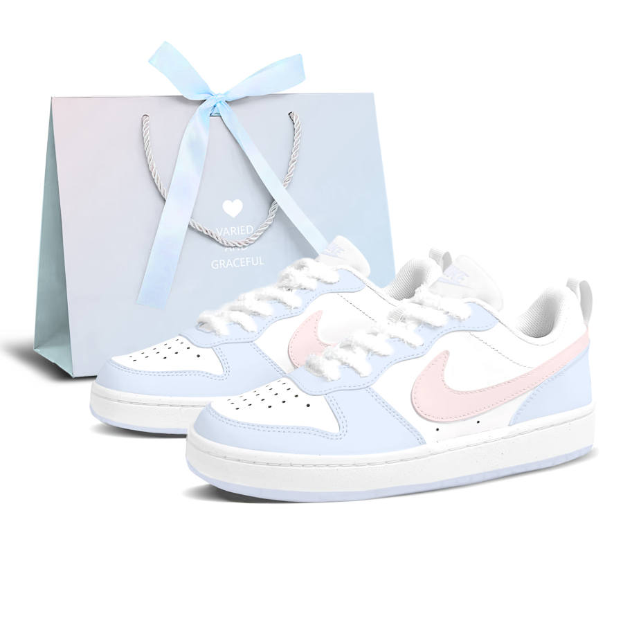 Nike Nike Court Borough Strawberry Sweetheart, Shopping Bag Low top Skateboard Shoes Women's Blue Pink
