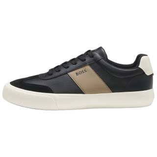 HUGO BOSS Cow Leather Low top Skateboard Shoes Men's Dark Gray