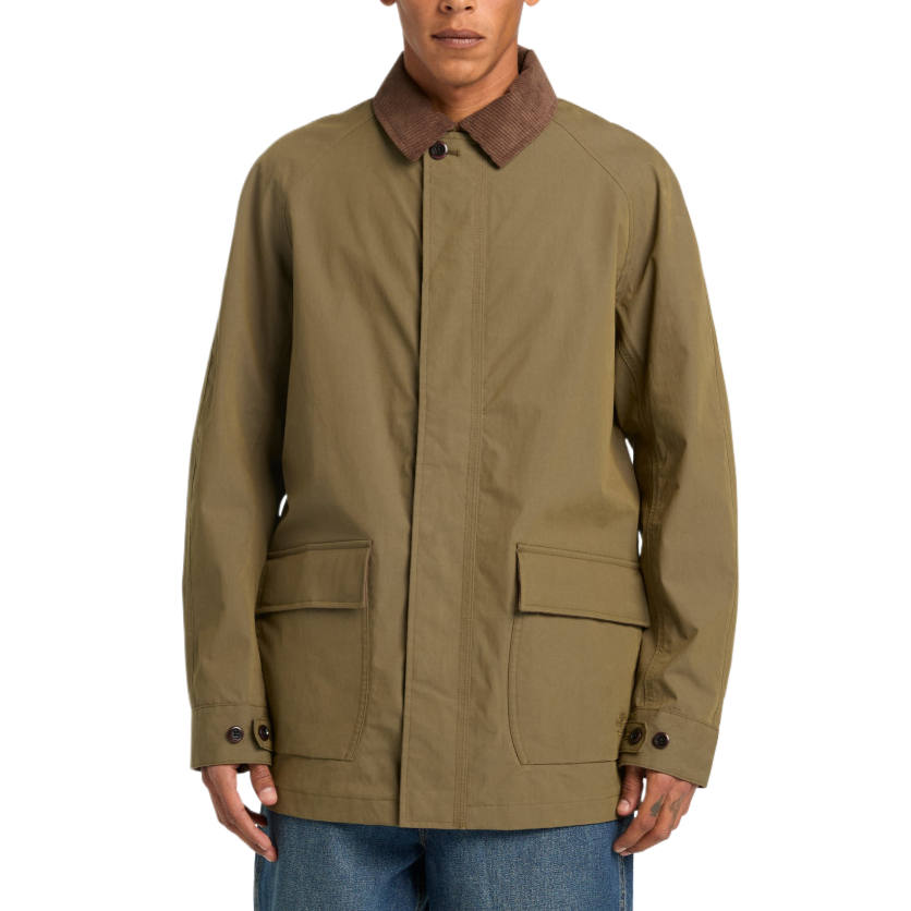Timberland Jackets Men's Army Green Lapel Moderate Other
