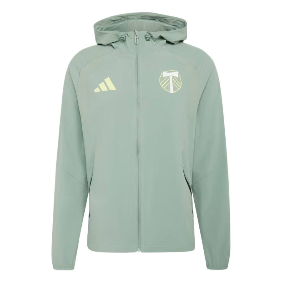 Adidas Adidas Jackets Men's Silver Green/Ice Yellow Hooded Non Detachable Moderate Other