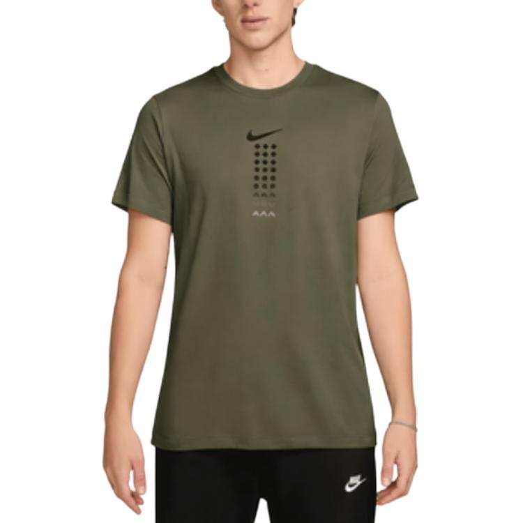 Nike Nike Sportswear T Shirts Men's Olive Crew Neck