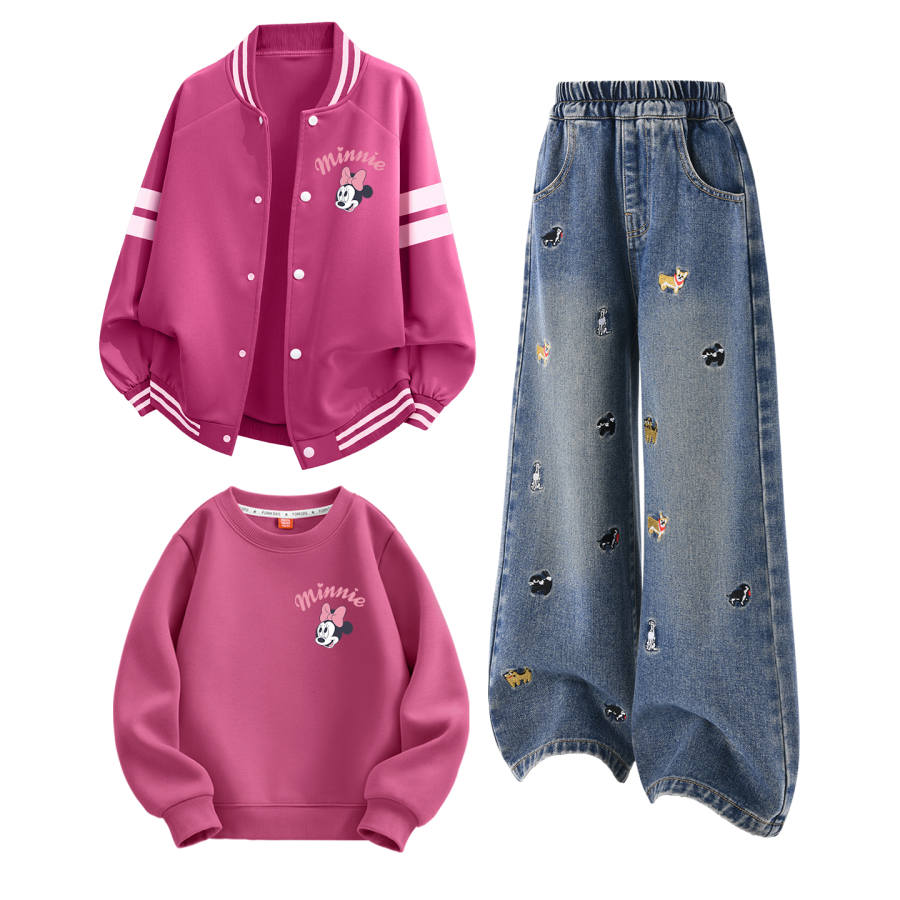Disney Kids Casual Sportswear Crew Neck Moderate