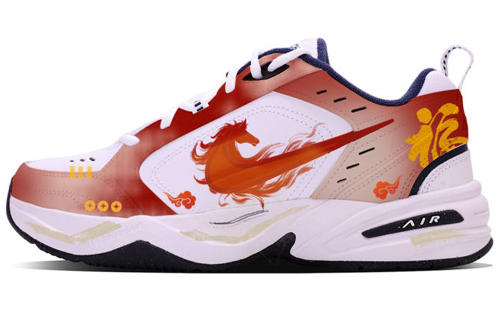 Nike Nike Air Monarch 4 Low top Chunky Sneakers Unisex Red Black