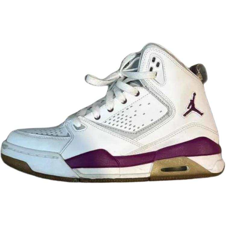 Jordan Jordan SC 2 Leather Mid top Casual Shoes White Purple Unisex