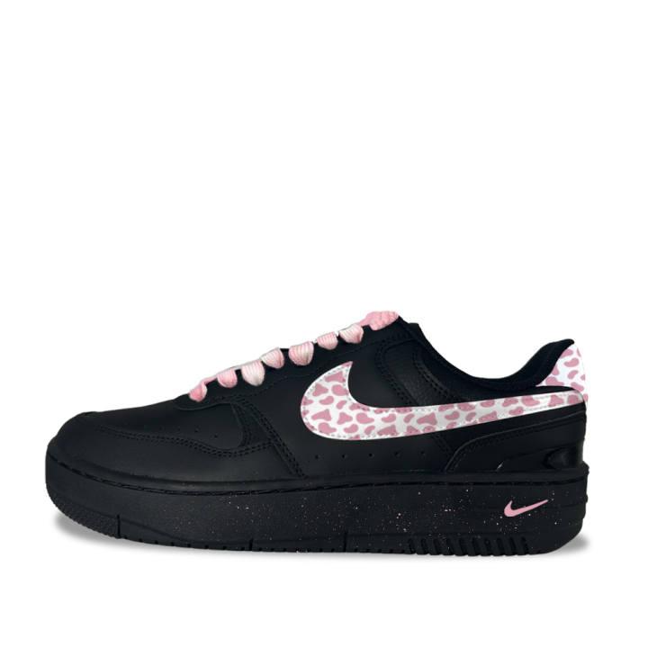 Nike Nike Gamma Force Black Sugar Leopard 2 Synthetic Leather Abrasion Resistant Abrasion Resistant Low top Skateboard Shoes
