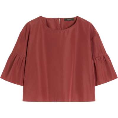 Weekend MaxMara Break Ruffled Sleeve Top