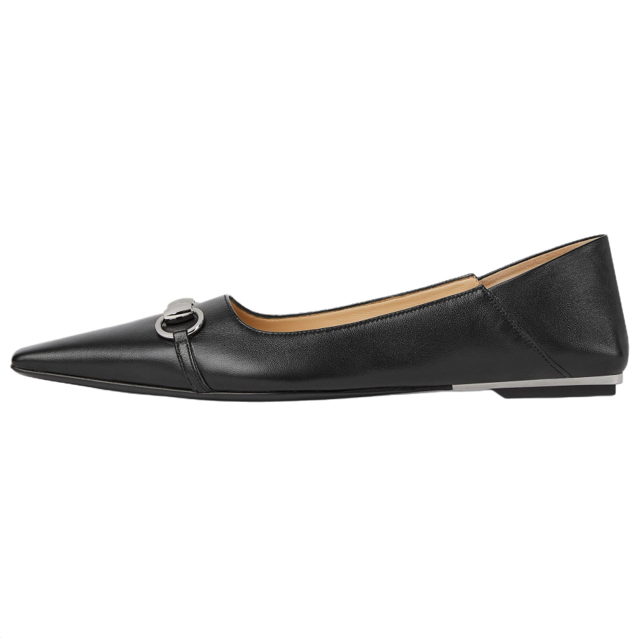GUCCI Vittoria Leather Casual Shoes Women's Black