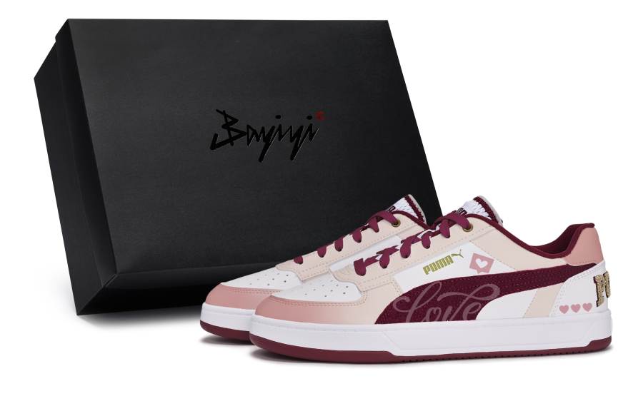 PUMA Caven 2.0 Retro Club 811, Love Wine Red, Special Shoe Box Slip Resistant Slip Resistant Low top Skateboard Shoes
