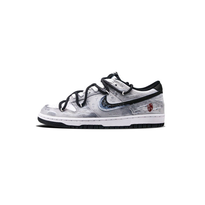 Nike Nike Dunk Ink Blade Abrasion Resistant Low top Skateboard Shoes Unisex Gray