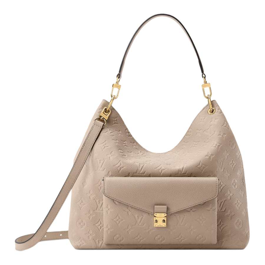 LOUIS VUITTON Cow Leather Shoulder Bag, Crossbody Bag, Handbag Women's Khaki