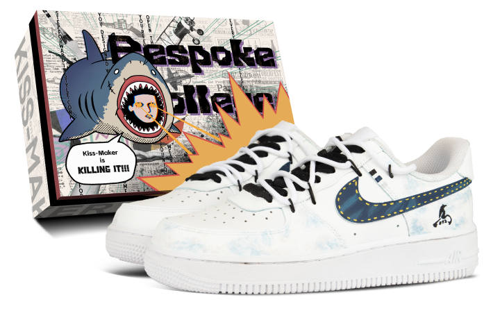 Nike Nike Air Force 1 Leather Classic Vintage Slip Resistant Low top Kids' Skateboarding Shoes White Unisex