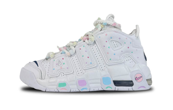 Nike Nike Air More Uptempo Macaron Synthetic Leather Abrasion Resistant Slip Resistant Abrasion Resistant Slip Resistant