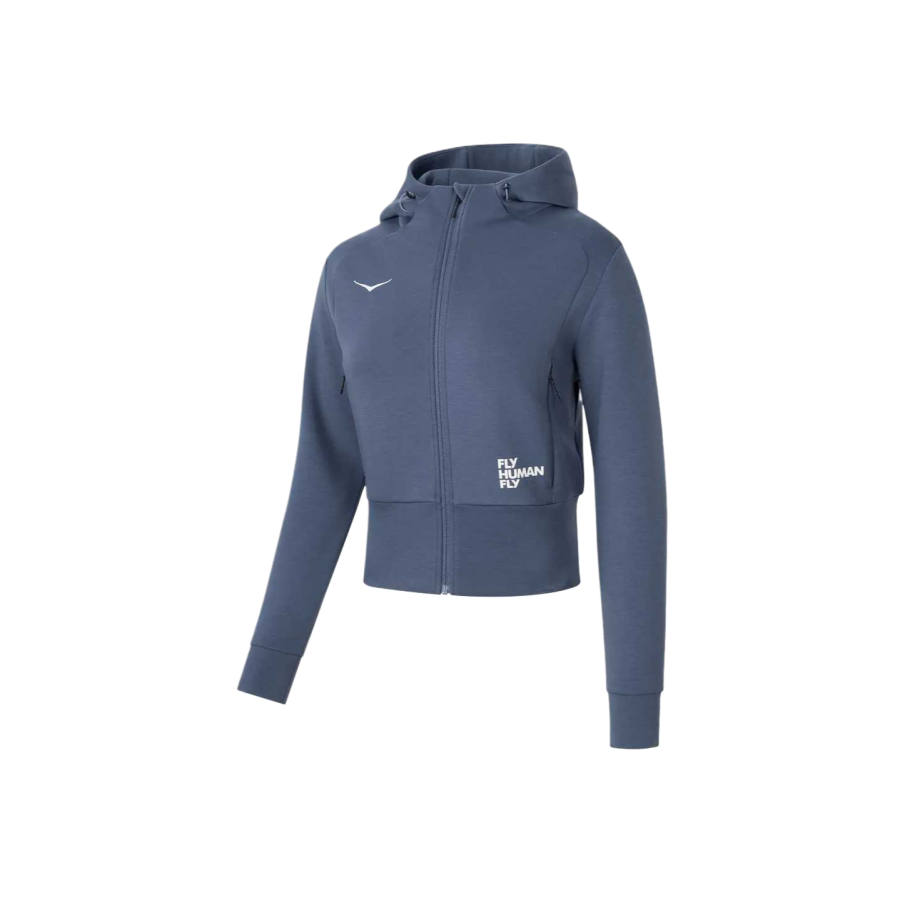 HOKA ONE ONE Jackets Women's Light Blue Hooded Moderate Other