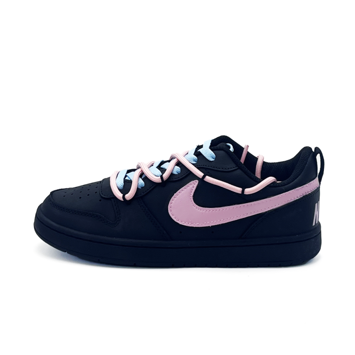 Nike Nike Court Borough Blue Pink Mismatched Synthetic Leather Couple's