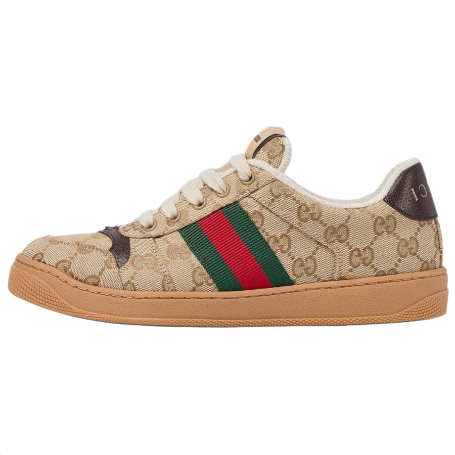 GUCCI Screener Low top Skateboard Shoes Women's Sand