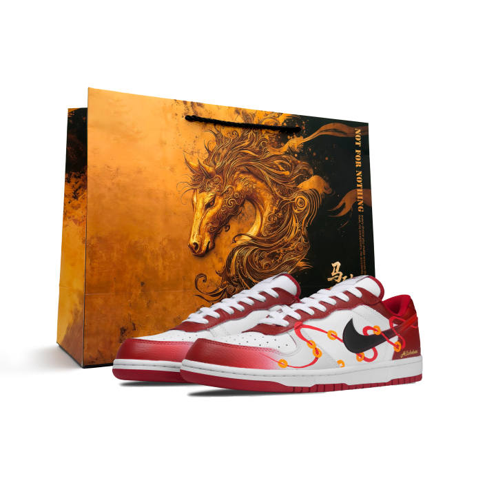 Nike Nike Big Abrasion Resistant, Lightweight, And Breathable Low top Skateboard Shoes Men's Red