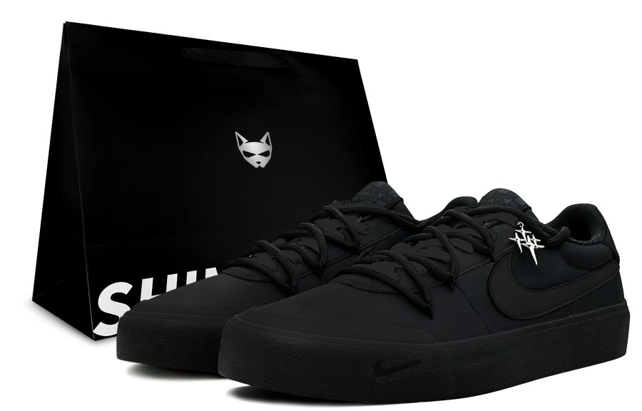 Nike Nike Court Shot Midnight Phantom, Shimmery Cat Abrasion Resistant Balance Abrasion Resistant Balance Low top
