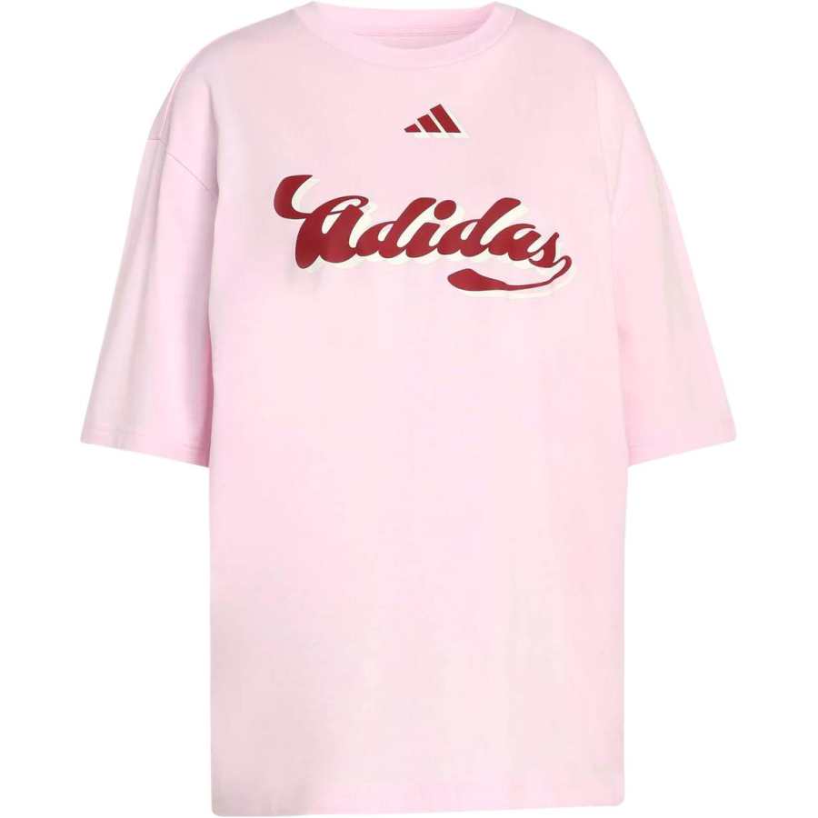 Adidas Adidas T Shirts Women's Pink Crew Neck