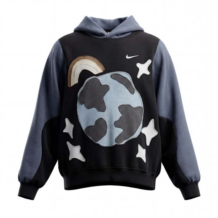 Nike Nike Club Sweatshirts Unisex Black Hooded Moderate Regular