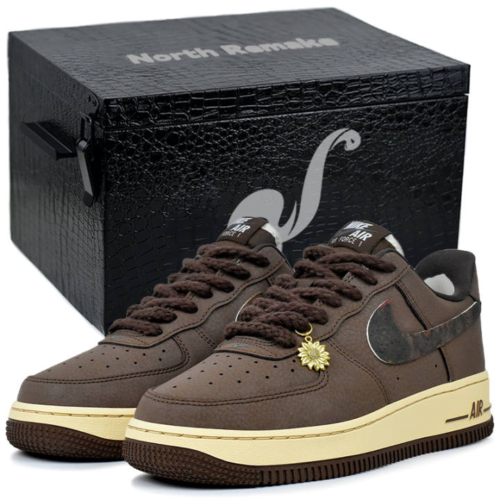 Nike Nike Air Force 1 Abrasion Resistant Low top Skateboard Shoes Unisex