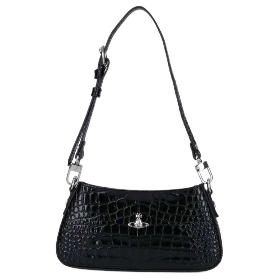 Vivienne Westwood Calfskin Shoulder Bag Women's Black