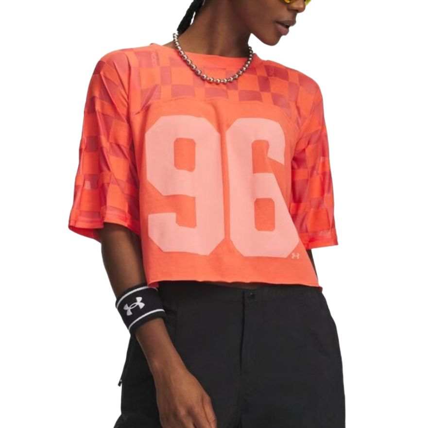 Under Armour T Shirts Women's Venom Red 690 Crew Neck Moderate