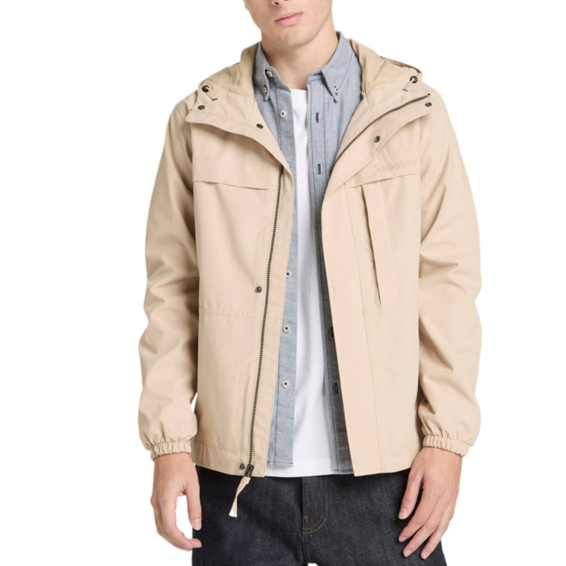 Timberland Jackets Men's Beige Hooded Moderate Other