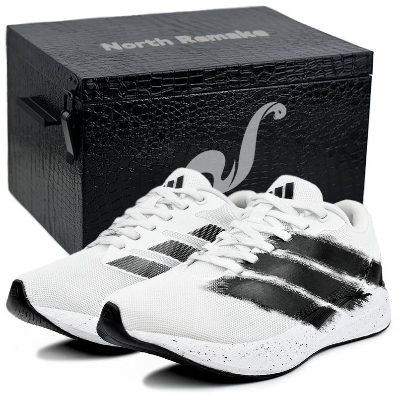 Adidas Adidas Duramo RC Abrasion Resistant Low top Running Shoes Unisex White Black