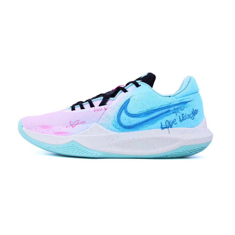 Nike Nike Precision 6 Maris Sal Milk Powder CNY Mesh Low top Basketball Shoes Men's Pink Blue