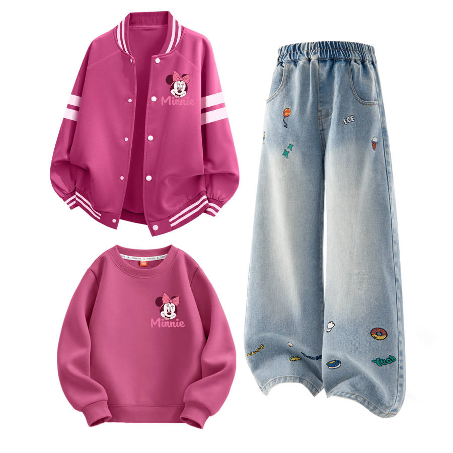 Disney Kids Casual Sportswear Crew Neck Moderate