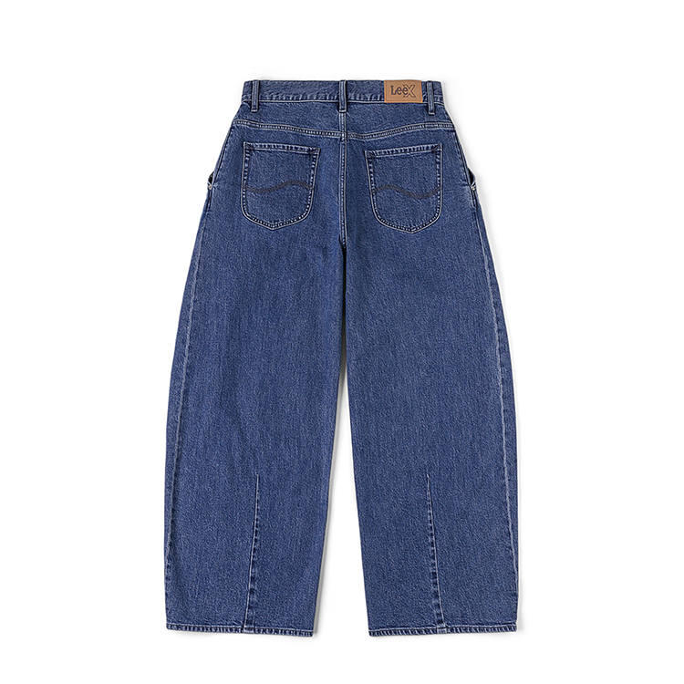 Lee Lee Jeans Unisex Medium Blue Moderate Wide Leg Pants