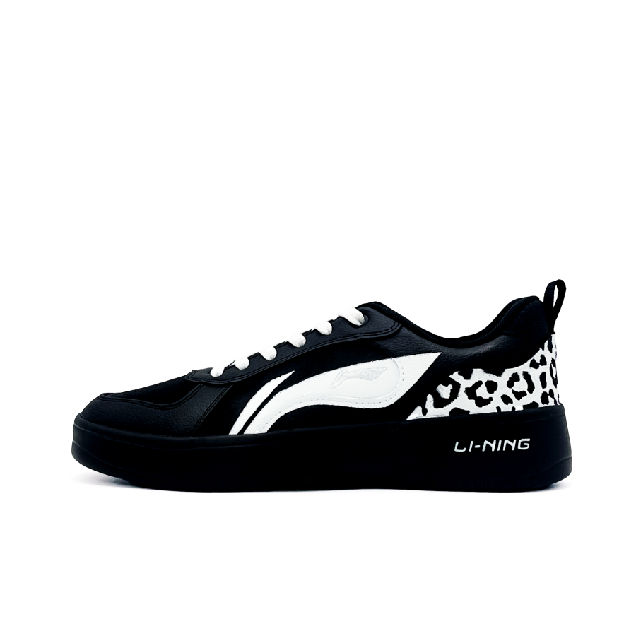 Li-Ning Li Ning Wheat Age Skateboard Shoes Men's Low Top Black White Colorway