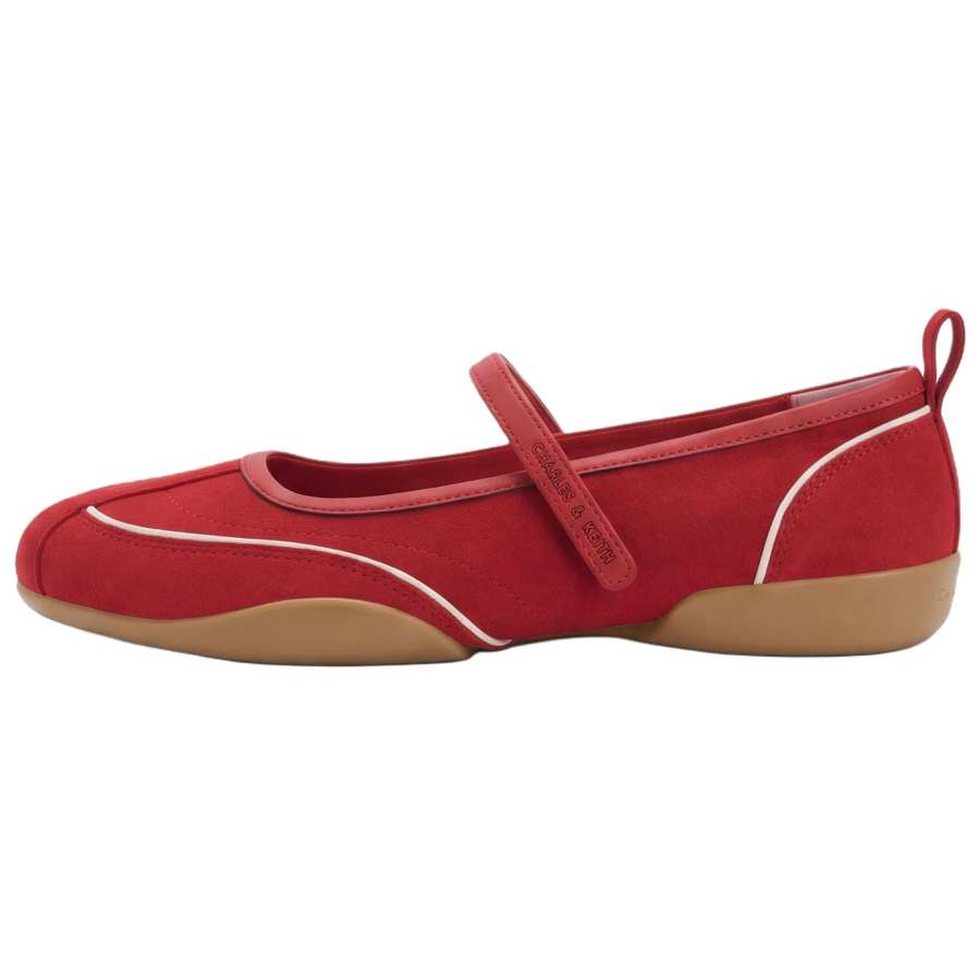CHARLES&KEITH Small Ck Pu Synthetic Leather Low top Casual Shoes Women's