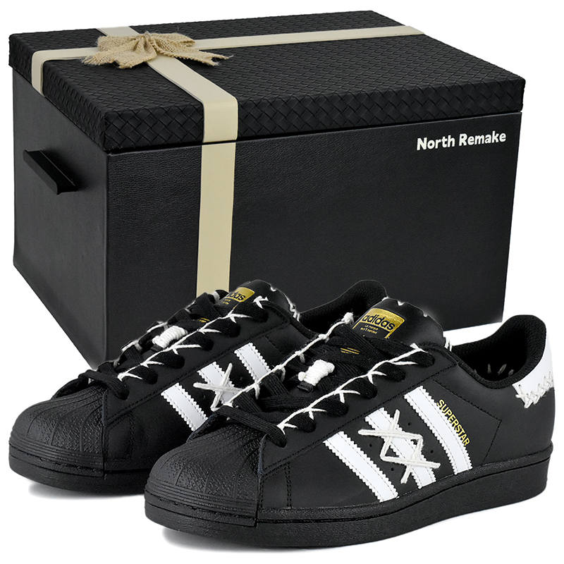 Adidas Originals SUPERSTAR Low top Skateboard Shoes Unisex Black White