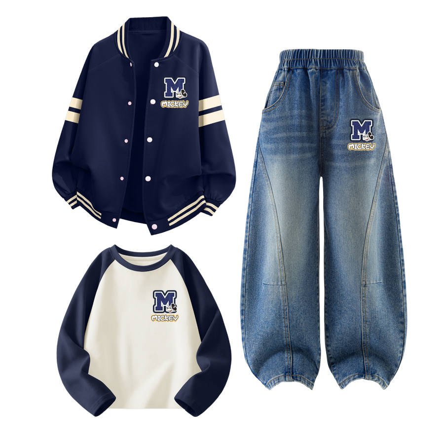 Disney Kids Casual Sportswear Crew Neck Moderate