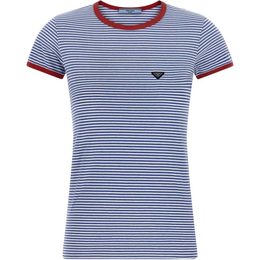 PRADA Prada Crewneck Striped T-Shirt