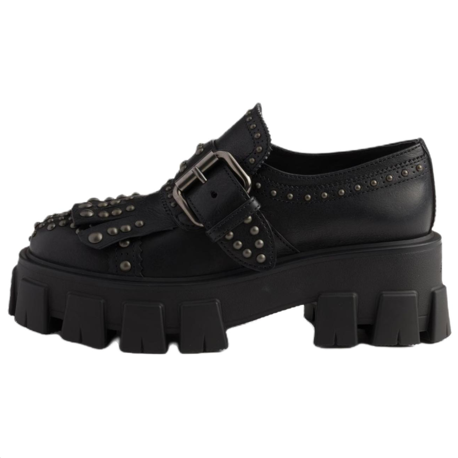 PRADA PRADA Monolith Chunky Heel High Heels 5.5cm Women's Black