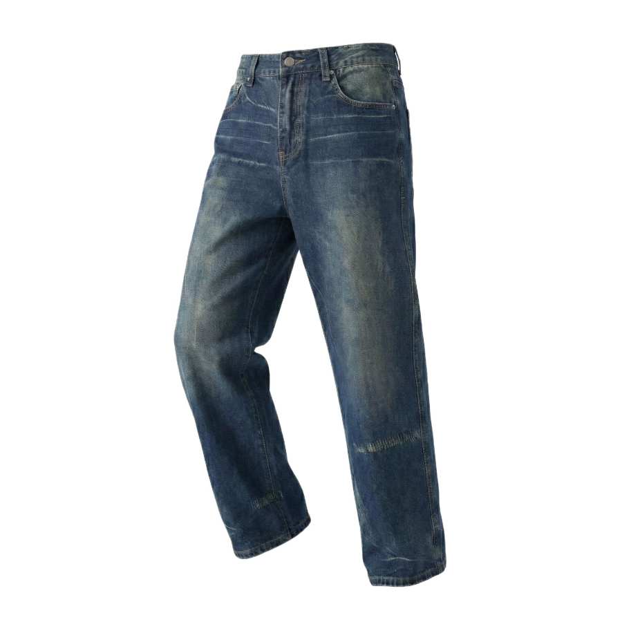 Hodo Jeans Unisex Dark Blue Moderate Straight Fit Pants