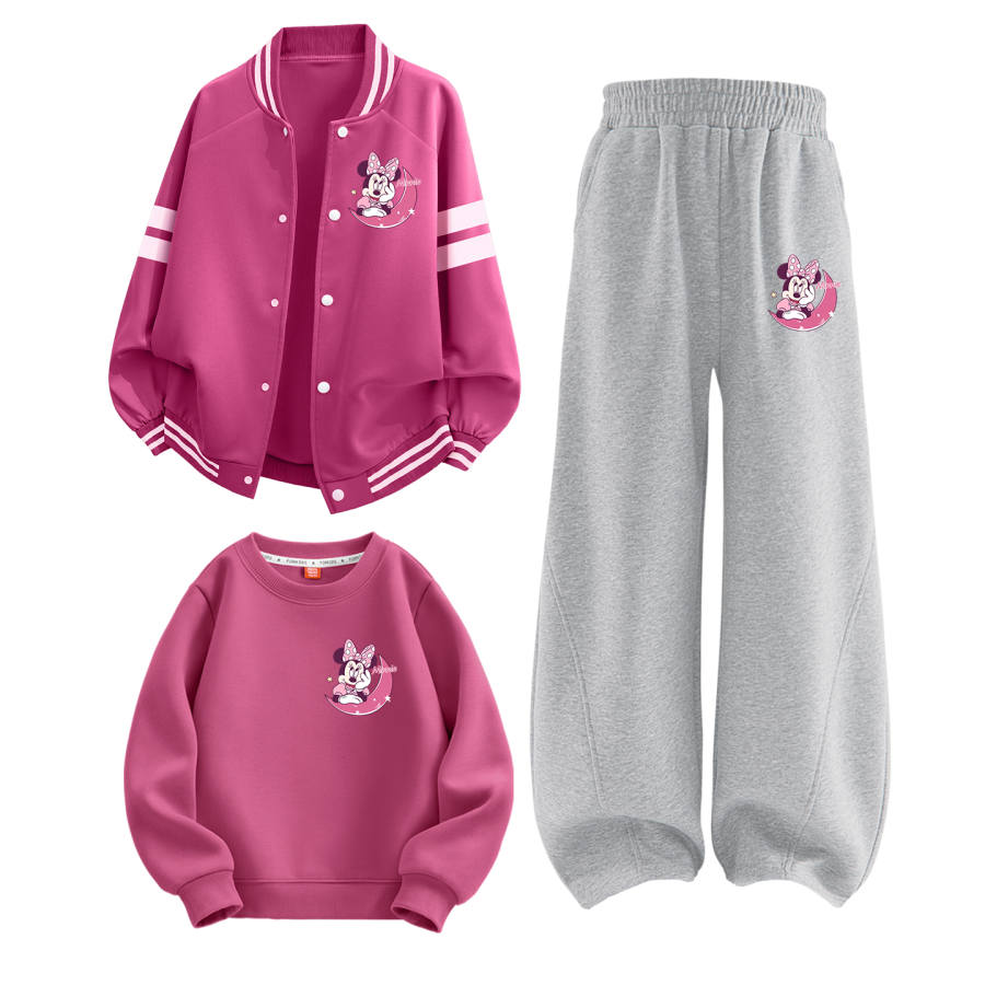 Disney Kids Casual Sportswear Crew Neck Moderate